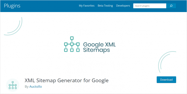 XML Sitemap Generator for Googleのサービスサイト