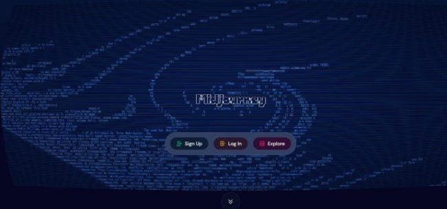 Midjourneyのサービスページ画像