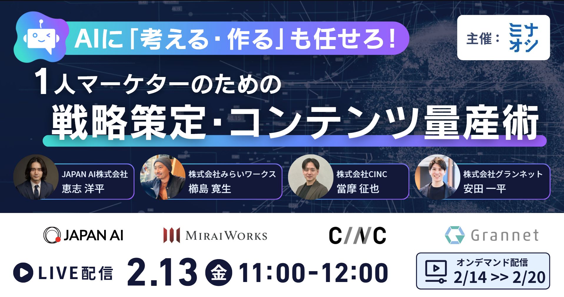 【AIに「考える・作る」も任せろ！】一人マーケターのための戦略策定・コンテンツ量産術