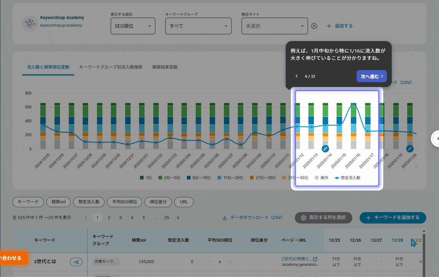 デモ操作をしているGIF