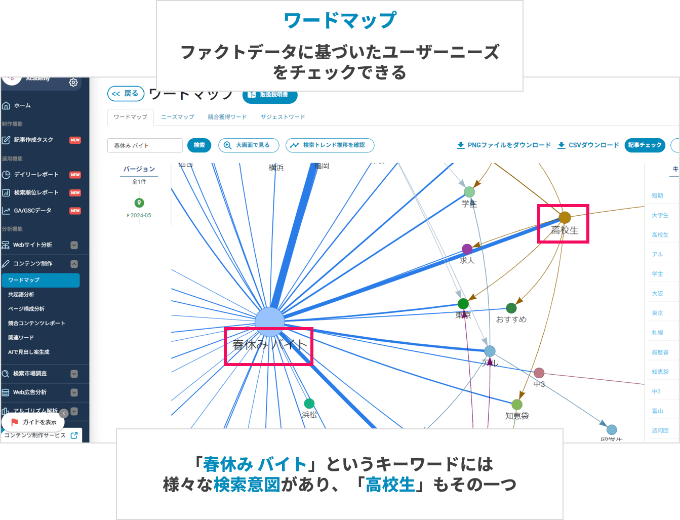 マイナビバイト_Keywordmap機能紹介